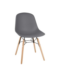 Chaise Bolero Arlo gris foncé - lot de 2 - design moderne