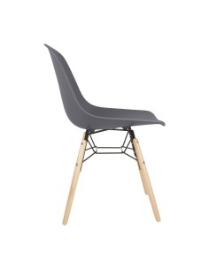 Chaise Bolero Arlo gris foncé - lot de 2 - design moderne 2