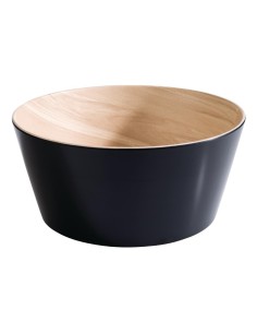 Bol noir et bois APS Frida 150 mm - 450 ml