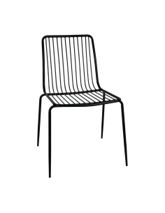 Chaises industrielles Bolero - lot de 4 noir