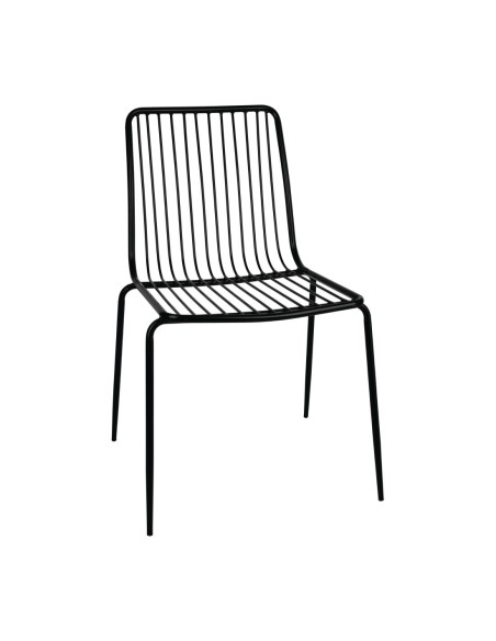 Chaises industrielles Bolero - lot de 4 noir