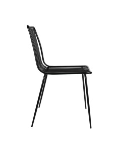 Chaises industrielles Bolero - lot de 4 noir 2