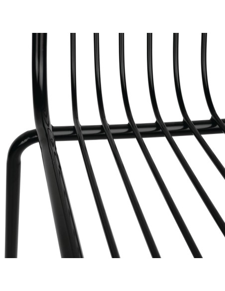 Chaises industrielles Bolero - lot de 4 noir