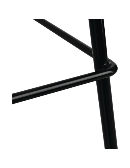 Chaises industrielles Bolero - lot de 4 noir