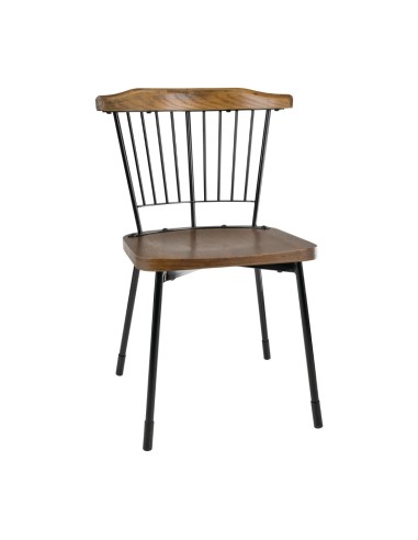 Chaises Scandi Bolero noires - lot de 2, design industriel