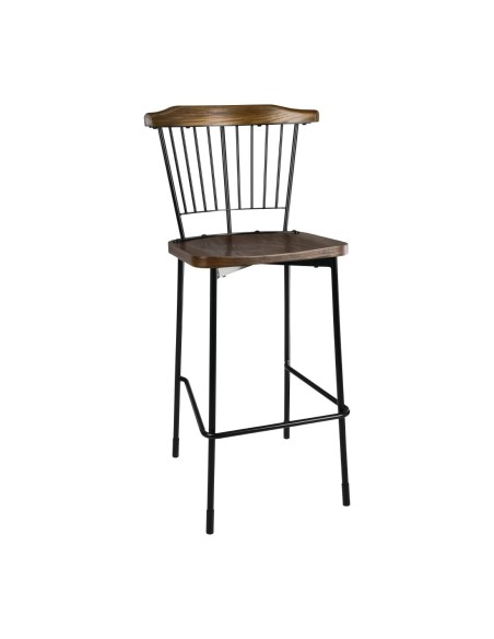 Tabourets hauts Scandi Bolero noirs - lot de 2