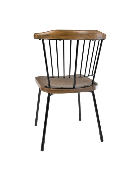 Chaises Scandi Bolero noires - lot de 2, design industriel