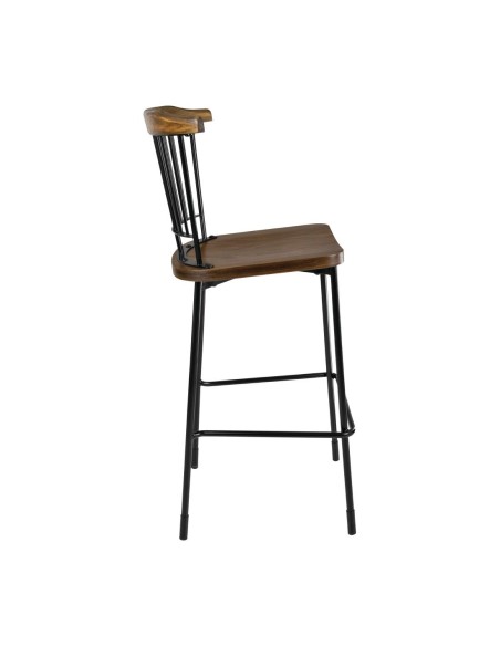 Tabourets hauts Scandi Bolero noirs - lot de 2