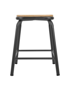 Tabourets bas Bolero Cantina gris - lot de 4 2