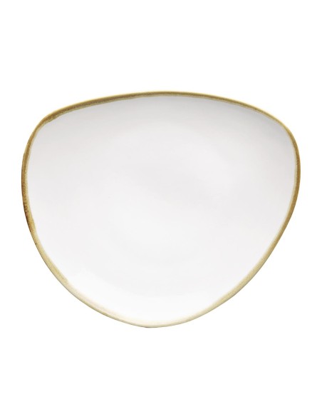 Assiettes triangulaires Olympia Kiln 230 mm - Lot de 6