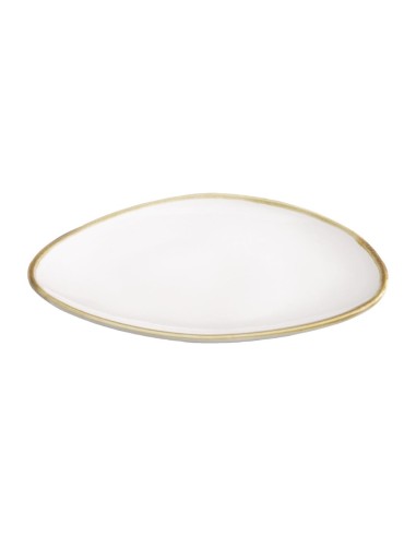 Assiettes triangulaires Olympia Kiln 230 mm - Lot de 6