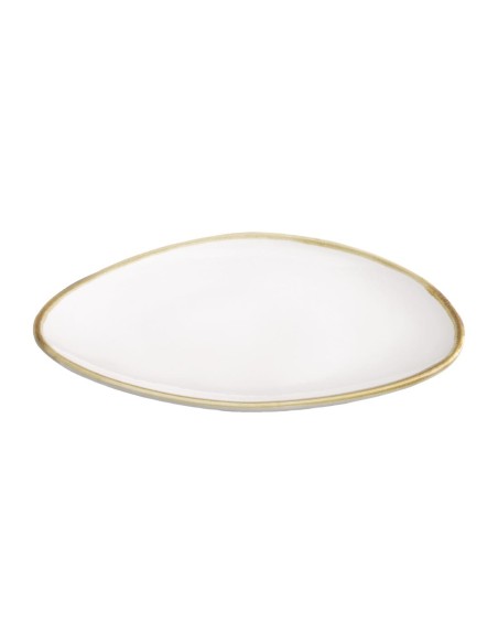 Assiettes triangulaires Olympia Kiln 230 mm - Lot de 6