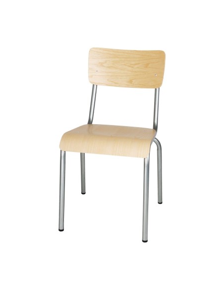 Chaises Bolero Cantina galvanisées - lot de 4