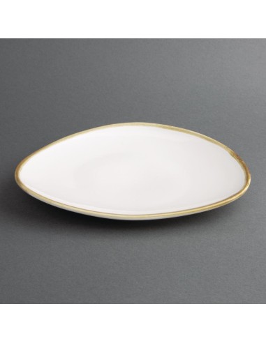 Assiettes triangulaires Olympia Kiln 230 mm - Lot de 6