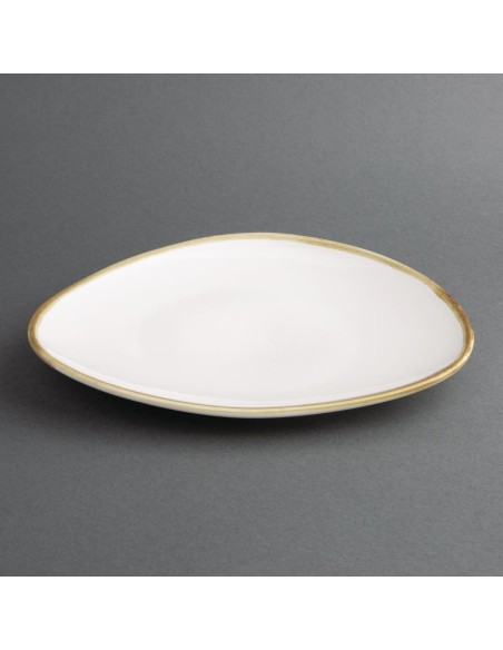 Assiettes triangulaires Olympia Kiln 230 mm - Lot de 6