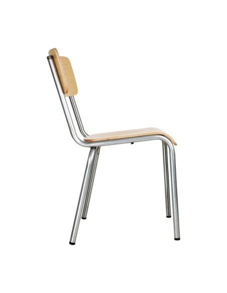 Chaises Bolero Cantina galvanisées - lot de 4