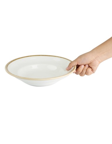 Assiettes à pâtes Olympia Kiln 250mm - Lot de 4