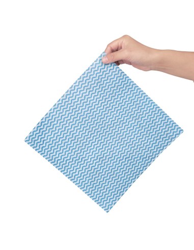 Chiffons non tissés bleus Nisbets Essentials - rouleau 300