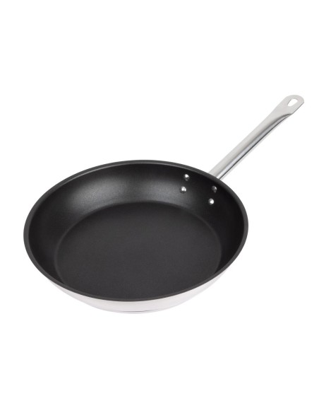 Poêle antiadhésive inox Vogue 280 mm - Induction