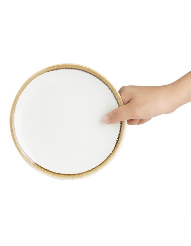 Assiettes plates rondes Olympia 178mm - Lot de 6
