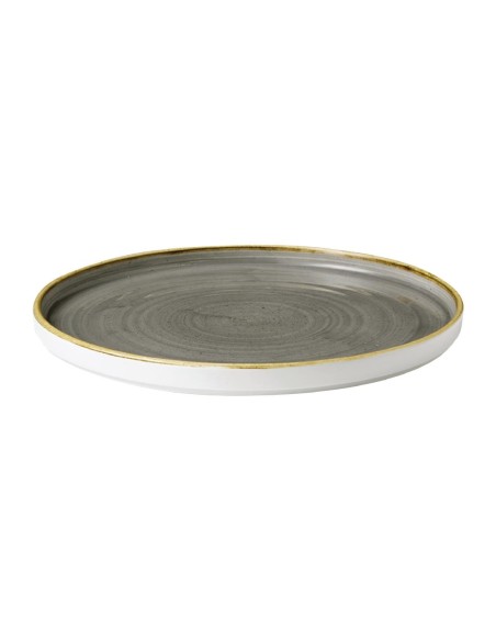 Assiettes Churchill Stonecast 260mm gris - lot de 6