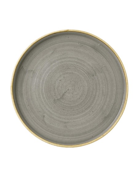 Assiettes Churchill Stonecast Peppercorn Grey 210mm - Lot de 6
