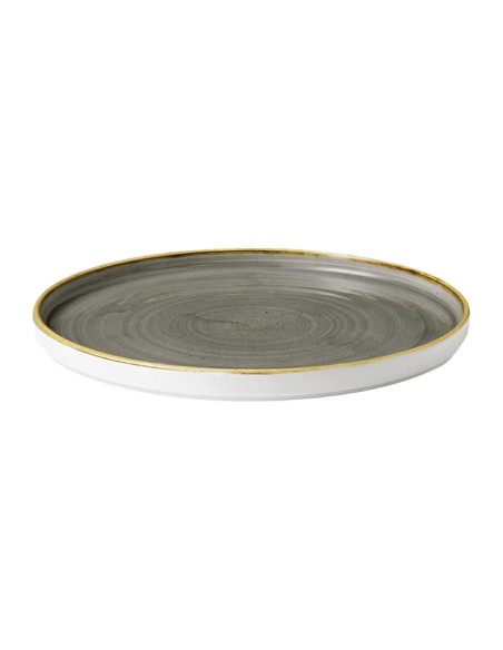 Assiettes Churchill Stonecast Peppercorn Grey 210mm - Lot de 6