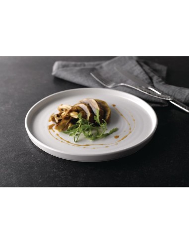 Assiettes Churchill Chefs blanches 260mm - lot de 6