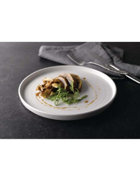 Assiettes Churchill Chefs blanches 260mm - lot de 6