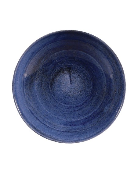 Assiettes rondes Churchill Stonecast Cobalt 248mm - Lot de 12