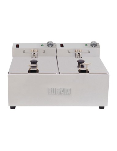 Friteuse double Buffalo 2x5L 2x2,8kW - inox