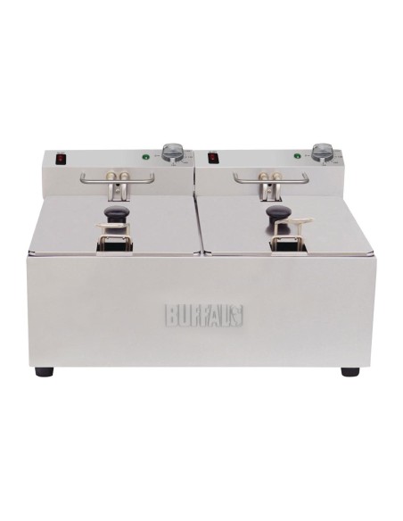 Friteuse double Buffalo 2x5L 2x2,8kW - inox