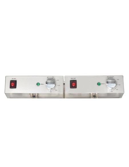 Friteuse double Buffalo 2x5L 2x2,8kW - inox