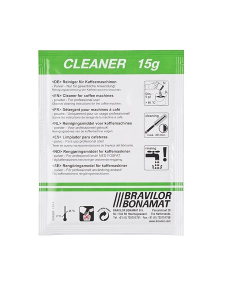 Nettoyant résidus café & thé Bravilor 60 sachets