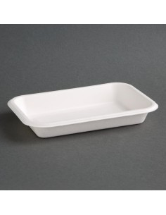Barquettes compostables en bagasse 340 ml - Fiesta (50 pcs)