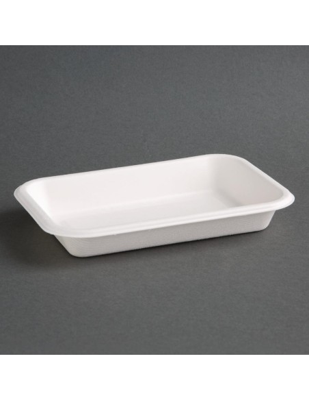 Barquettes compostables en bagasse 340 ml - Fiesta (50 pcs)