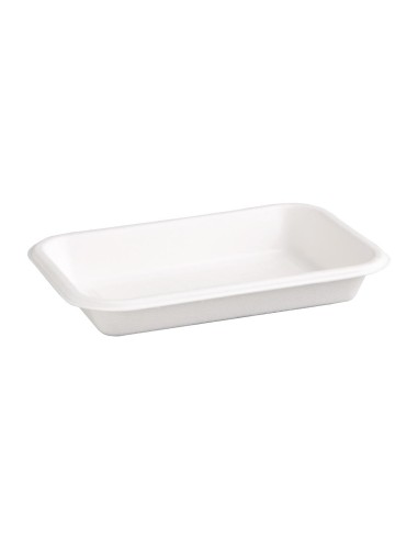 Barquettes compostables en bagasse 340 ml - Fiesta (50 pcs)
