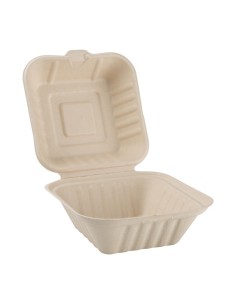 Boîtes hamburger compostables Fiesta 152mm - lot 500 2