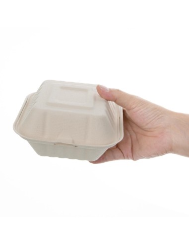 Boîtes hamburger compostables Fiesta 152mm - lot 500