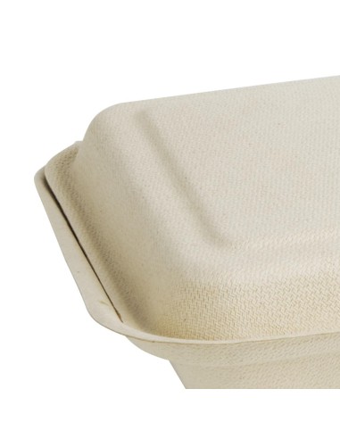 Boîtes 2 compartiments compostables Fiesta 253mm - lot de 200