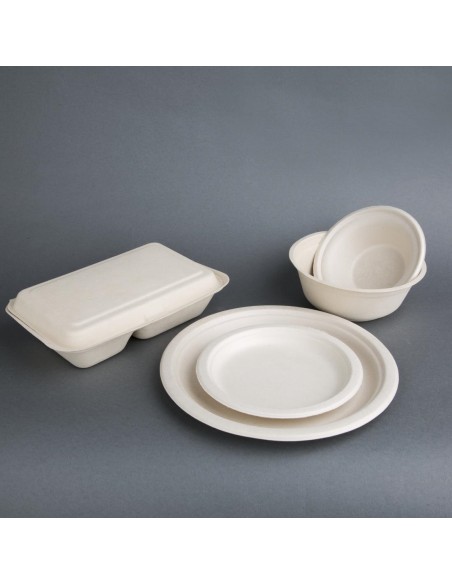 Bols ronds compostables en bagasse 950 ml - lot de 50