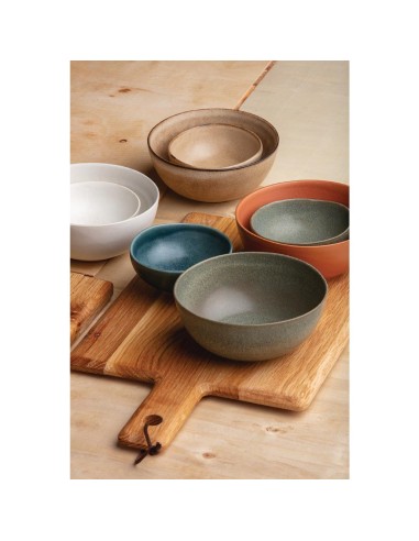 Bols profonds Olympia Build A Bowl verts 150mm - lot de 6