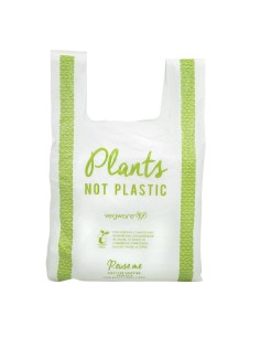 Sacs bretelles compostables PLA Vegware 500 pcs - taille moyenne 2