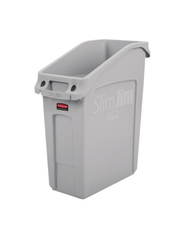 Conteneur sous-comptoir Slim Jim Rubbermaid 49L gris