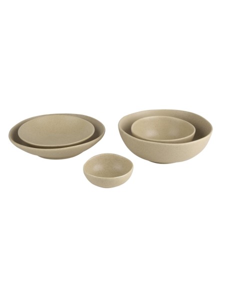 Plats creux Olympia Build A Bowl terre 250mm - Lot de 4