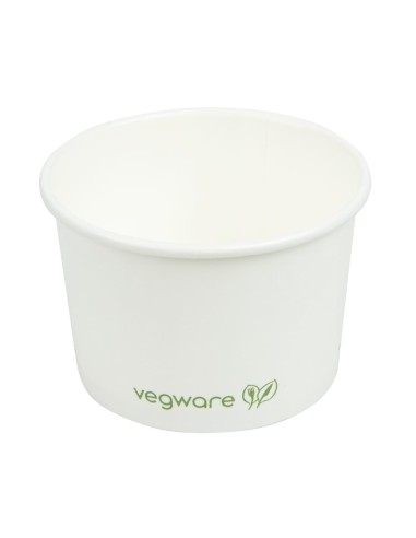 Pots alimentaires compostables Vegware 110 ml - lot 1000