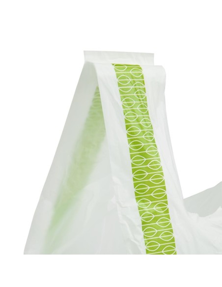 Sacs bretelles compostables PLA Vegware 500 pcs - taille moyenne