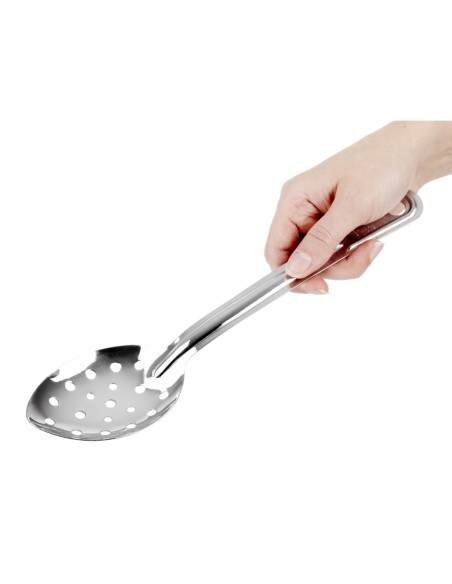 Cuillère de service perforée Nisbets Essentials 285 mm - inox
