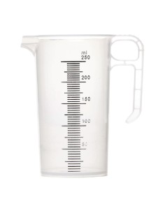 Pichet mesureur 250 ml Pro-Measures - Polypropylène alimentaire