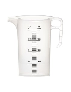 Pichet mesureur 2L Pro-Measures - Polypropylène alimentaire